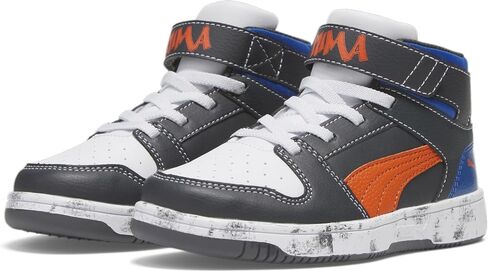 PUMA Rebound Layup Synthetic Leather Street Ball Hook and Loop (Little Kid) in Saudi Arabia