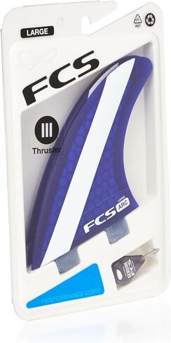 FCS ARC Performance Core Surfboard Tri Fin Set - Orange /Black in Kuwait