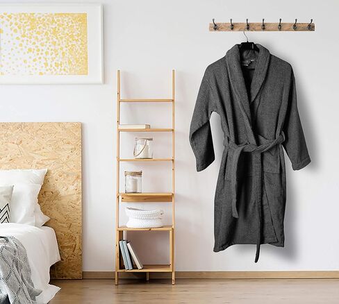 Luxury Cotton Terry Shawl Collar Bathrobe for Men & Women 100% Combed Terry Unisex Spa Robe in Saudi Arabia