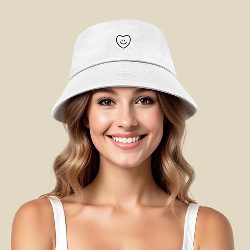Fashion Bucket Hat Cotton Summer Beach Sun Hat for Women Men Teen in Saudi Arabia