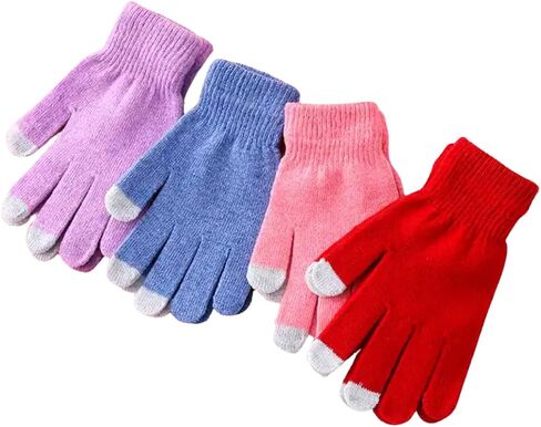 25 Pairs Touch Screen Winter Gloves, Thermal Bulk Pack, Lightweight Warm Soft Stretchy Brushed Interior in Saudi Arabia