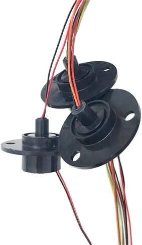 1PCS Mini Flange Slip Ring Dia.22mm 2A 2/4/6/8/12/18/24CH Channels Wires Conductive Ring Brush Slipring Rotating Electric Joint(Dia 22mm 24CH 2A) in Saudi Arabia
