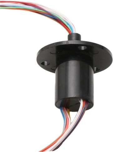 1PCS Mini Flange Slip Ring Dia.22mm 2A 2/4/6/8/12/18/24CH Channels Wires Conductive Ring Brush Slipring Rotating Electric Joint(Dia 22mm 24CH 2A) in Saudi Arabia