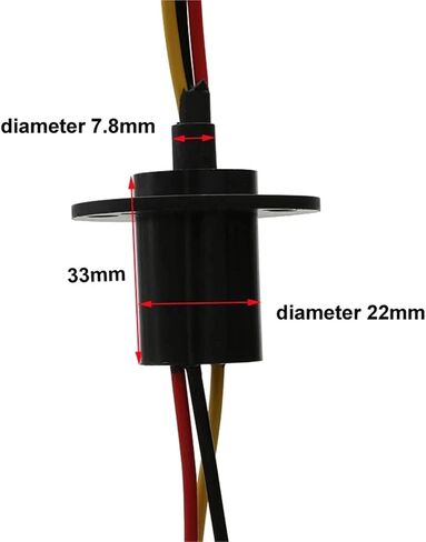 1PCS High Power Flange Slip Ring 3CH 20A Large Current Collector Conductive Slipring 360 degree Rotation Joint Connector Ring in Saudi Arabia