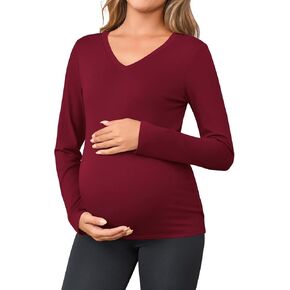 yousify قمم الأمومة النسائية الخامس الأكمام الطويلة ذات الأكمام الخفيفة in Kuwait