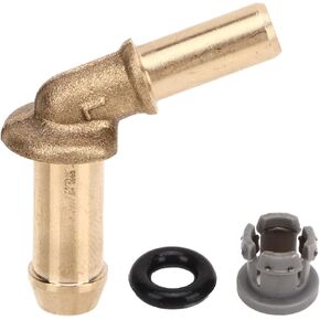 Aramox Car Thermostat Outlet Hose Connector, Water Outlet Hose Connector Kit LR049990 Copper Replacement for in Kuwait