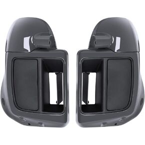 TCMT Black Glove Box Lower Vented Leg Fairings Fits For Harley Air-cooled Touring Electra Glide Road King Street Glide Road Glide 2014-2022 in Kuwait