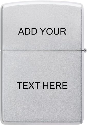 Custom Zippo Brushed Chrome Pocket Lighter in Saudi Arabia