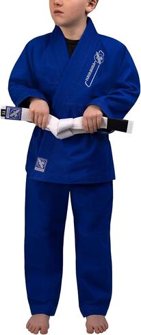 Hayabusa Essential Jiu Jitsu Gi Kids ، Pearl Weave ، يشمل BJJ White Belt و IBJJF متوافق وخفيف الوزن ودائم in Kuwait