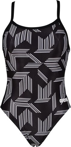 ARENA Women's Puzzled Print Challenge Back One Piece Swimsuit for Competitive Or Casual Swim in Kuwait