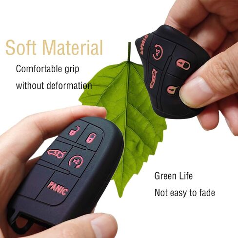 for Ford and for Lincoln Key Fob Cover with Keychain: Soft Silicone Key Case Fit for Ford Explorer Mustang Edge Fusion MKX MKZ MKC F150 5 Button Smart Key Protector in Saudi Arabia
