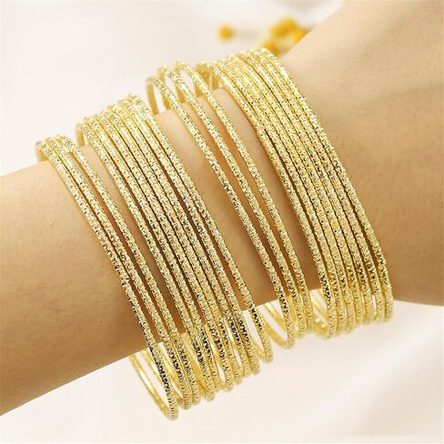 LXSSLY 12Pcs Silver Bangle Bracelets Set for Girls Boho Multi Layer Stack Textured Bracelets Indian Chunky Bangle Bracelet for Women Teen in Saudi Arabia