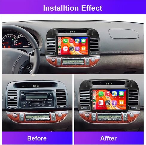 6G+128G 8 Core Android 13 Car Stereo Car Radio for Toyota Camry 2000-2006 Wireless Carplay DSP-36, Rimoody 9'' Touchscreen GPS WiFi Bluetooth FM/RDS Mirror Link 59-UI Themes Backup Camera in Saudi Arabia