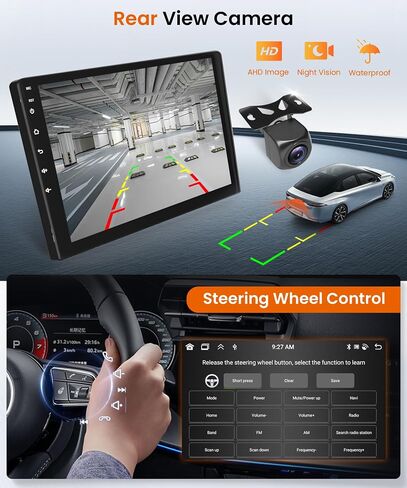 6G+128G 8 Core Android 13 راديو سيارة ستيريو لسيارة Toyota Camry 2000-2006 Wireless Carplay DSP-36، Rimoody 9 بوصة شاشة لمس GPS WiFi Bluetooth FM/RDS Mirror Link 59-UI Themes كاميرا احتياطية in Saudi Arabia