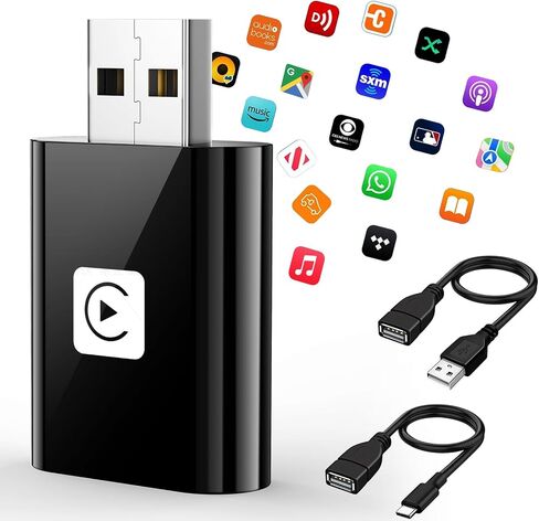Mini Wireless Carplay Adapter for Apple, Newest Stable Wireless carplay Adapter Smallest Fast Convert Factory Wired to Wireless CarPlay Dongle Cars for iOS in Saudi Arabia