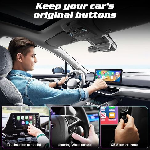 Mini Wireless Carplay Adapter for Apple, Newest Stable Wireless carplay Adapter Smallest Fast Convert Factory Wired to Wireless CarPlay Dongle Cars for iOS in Saudi Arabia