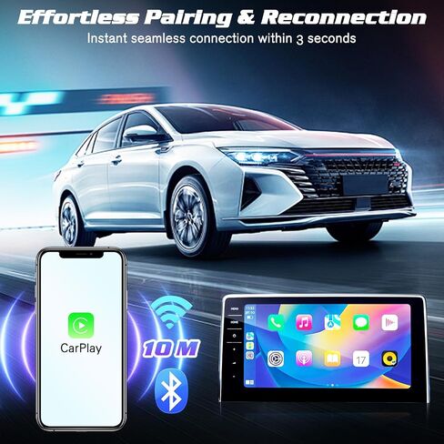 Mini Wireless Carplay Adapter for Apple, Newest Stable Wireless carplay Adapter Smallest Fast Convert Factory Wired to Wireless CarPlay Dongle Cars for iOS in Saudi Arabia