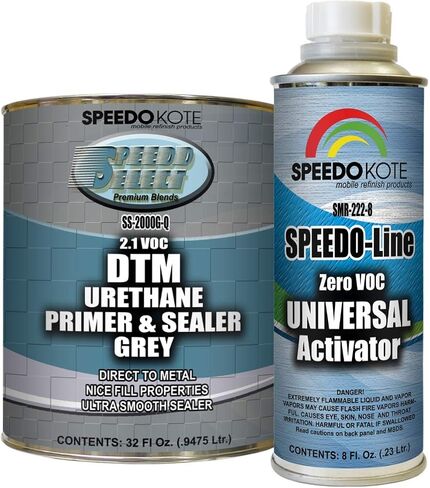 Speedokote DTM 2.1 voc Grey Urethane Primer Sealer quart kit, 4:1 mix, SS-2000G-Q/SMR-222-8 in Saudi Arabia