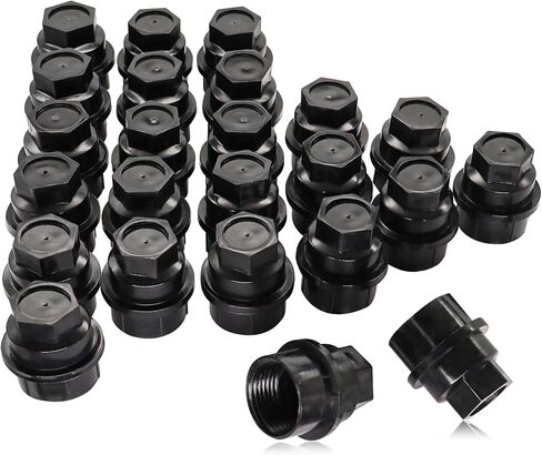 15646250 24 PCS Wheel Lug Nut Cap Covers Fit for GMC Fit for Chevy C1500 C2500 C3500 Thread M27-2.0 Hex Size 22mm Length 39.4mm Full Size in Saudi Arabia