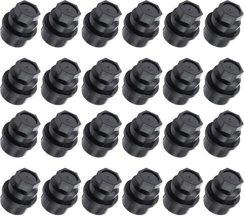 15646250 24 PCS Wheel Lug Nut Cap Covers Fit for GMC Fit for Chevy C1500 C2500 C3500 Thread M27-2.0 Hex Size 22mm Length 39.4mm Full Size in Saudi Arabia