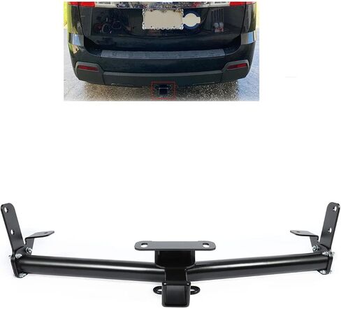 KUAFU Class 3 III Tow Trailer Hitch Receiver Compatible with 2005-2017 Chevy Chevrolet Equinox 2010-2017 GMC Terrain Round Tube No All-Welded Structure (with 2" Square Receiver Tube Opening) in Saudi Arabia