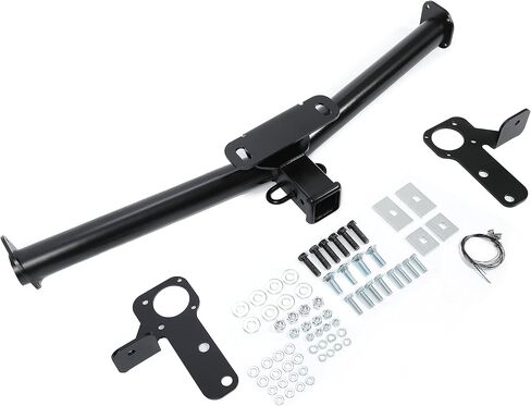 KUAFU Class 3 III Tow Trailer Hitch Receiver Compatible with 2005-2017 Chevy Chevrolet Equinox 2010-2017 GMC Terrain Round Tube No All-Welded Structure (with 2" Square Receiver Tube Opening) in Saudi Arabia