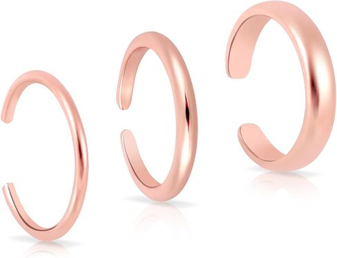 3pcs Adjustable Toe Rings, Thin Open Band Toe Rings Elegant Summer Beach Foot Jewellery for Woman in Saudi Arabia