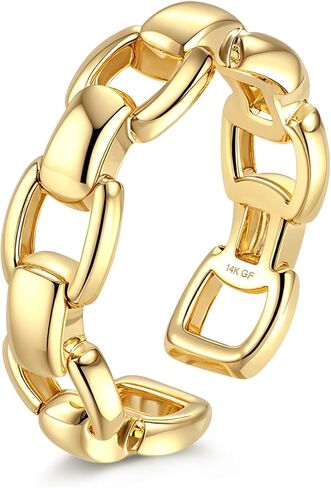 FIASASO 14K Gold Filled Toe Rings for Women Non Tarnish 14K Gold Filled Toe Ring Adjustable Band Opal Dainty Toe Ring Summer Beach Open Toe Rings Foot Jewelry in Saudi Arabia