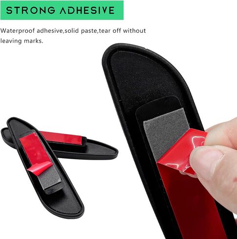 2PCS Blind Spot Car Mirror, Rectangular HD Glass Wide Angle Rearview Mirror with Adjustable Stick, Long Framed ABS Housing Convex Side Rear View Mirror for Car SUV Truck in Saudi Arabia