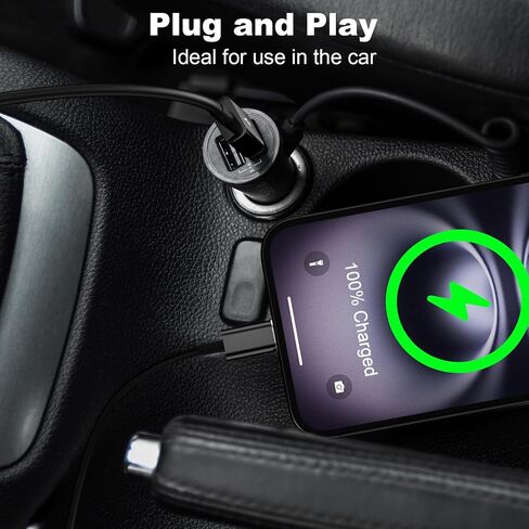 كابل Carplay للسيارة لهاتف iPhone 16 15 16 Pro Max 16 15 Plus، كابل USB A إلى USB C بطول 3 أقدام، سلك Carplay USB C لجهاز iPad 10th Gen iPad Pro iPad Air 5th 4th Mini 6th Gen كابل شحن السيارة in Saudi Arabia