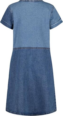 Calvin Klein Girls' Short Sleeve Denim Shirt Dress, Chambray/Square Neck in Saudi Arabia