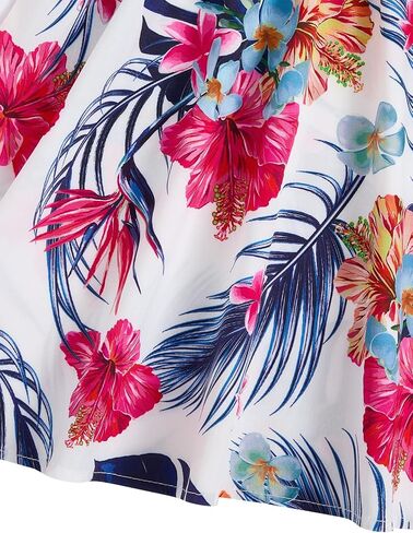 OYOANGLE Girl's Casual Boho Floral Print Sleeveless A-Line Swing Cami Hawaiian Dress Sundress Yellow Floral 11-12Y in Saudi Arabia