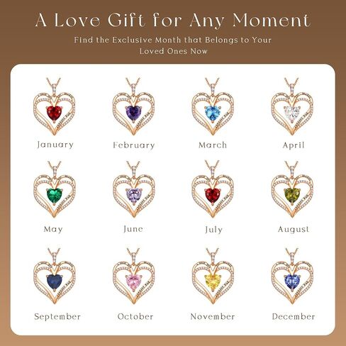 Rose Gold Heart Necklaces for Women,S925 Sterling Silver Jewelry for Women, Mom Birthday Valentines Mothers Day Gifts, Girlfriend Necklaces, Daughter Heart Jewelry, Anniversary for Her (Rose Gold-06-Jun) in Saudi Arabia