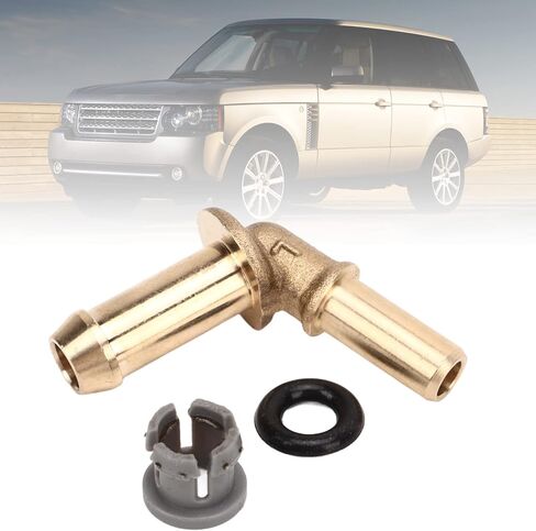 Aramox Car Thermostat Outlet Outlet Connector ، Outlet Outlet Outlet Connector Kit LR049990 استبدال النحاس in Kuwait