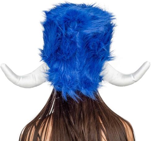 Costume Agent Viking Furry Blue Hat Helmet Adult Halloween Costume Accessory in Saudi Arabia