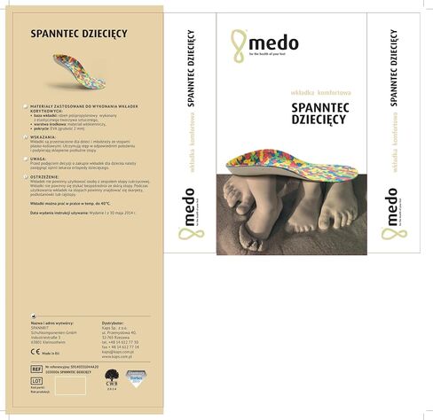 Orthotics for Children, Shoe Insoles Inserts with Arch Support, Help with Overpronation and Valgus, Medo Spanntec (27-28 EUR / 10-11 US Kids) in Saudi Arabia
