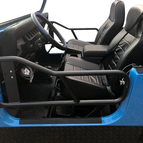 الأبواب الأنبوبية Ecotric متوافقة مع 1987-2006 Jeep Wrangler YJ TJ الأبواب الأنبوب الأبواب الأنبوب الأنبوب الفولاذ اليسار واليمين نمط على الطرق الوعرة البسيطة in Saudi Arabia