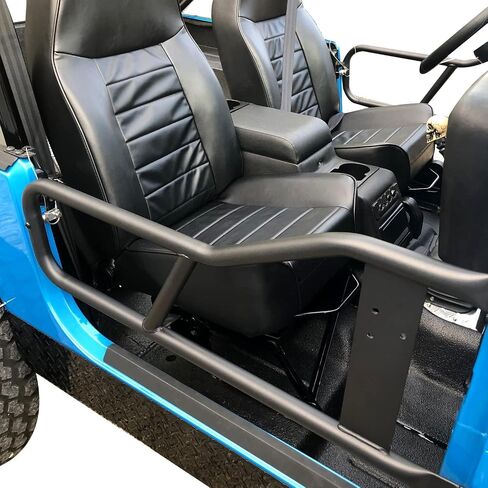 الأبواب الأنبوبية Ecotric متوافقة مع 1987-2006 Jeep Wrangler YJ TJ الأبواب الأنبوب الأبواب الأنبوب الأنبوب الفولاذ اليسار واليمين نمط على الطرق الوعرة البسيطة in Saudi Arabia