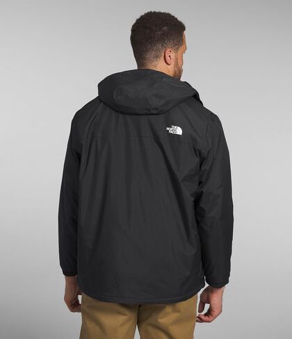 سترة مقاومة للماء للرجال من THE NORTH FACE (حجم قياسي وكبير)، أحمر حديدي/أسود TNF، مقاس متوسط in Saudi Arabia