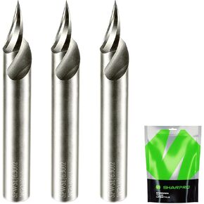 V Groove O Flute Router Bit 30 درجة 0.2 مم طرف ضياء. 1/4 بوصة عرقوب CNC من الكربيد الصلب على شكل حرف V للنقش باستخدام الحاسب الآلي وحروف الشطب in Saudi Arabia