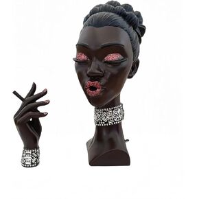 أنيقة الرأس البخور السوداء الموقد ، التصميم الحديث ، حامل البخور الأنيق نساء أسود ، ديكور المنزل المتطورة ، ملحق المكتب (Black2) in Kuwait