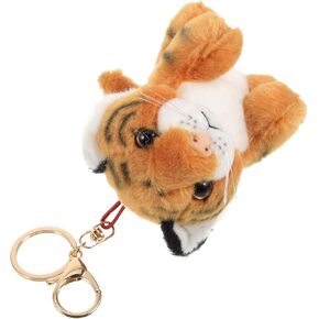 Ciieeo Plush Tiger Shape Keychain Cute Hanging Decoration for Bags Backpacks Stuffed Animal Pendant for Adults Tiger Keyring in Kuwait