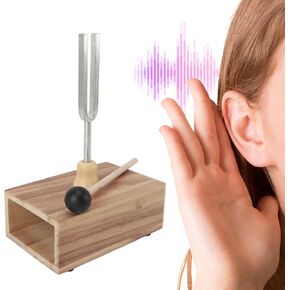 512 Hz Tuning Fork with Resonance Box, Singing Ton Tuning Set with Silicone Hammer, for Healing Musical Instrument and Stress Reliever Healing Tuning Fork in Kuwait