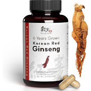 Korean Red Ginseng (6-Year Root) (Enhanced Ginsenoside) 120 Vegan Capsules in Saudi Arabia