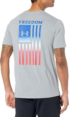 Under Armour Men's Freedom Graphic Short Sleeve T-Shirt, (390) Marine OD Green / / Desert Sand, Small in Saudi Arabia