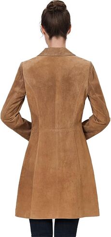 BGSD Women Mary Suede Leate Longe Walking Coat (متوفر أيضًا بحجم زائد و Petite) in Kuwait