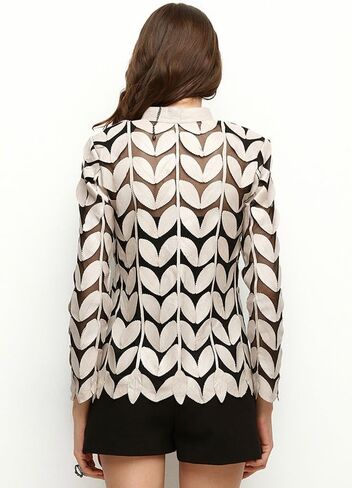 Zamback Design Handmade Leaf Leather Jacket in Saudi Arabia