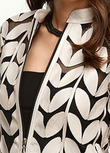 Zamback Design Handmade Leaf Leather Jacket in Saudi Arabia