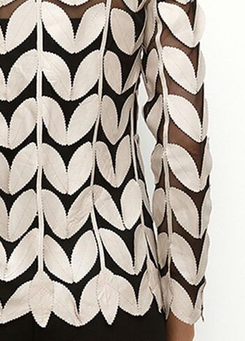 Zamback Design Handmade Leaf Leather Jacket in Saudi Arabia