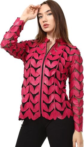 Zamback Design Handmade Leaf Leather Jacket in Saudi Arabia